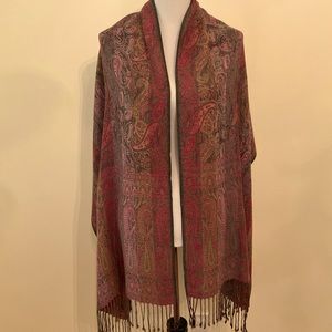 Womens paisley print scarf